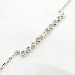 Load image into Gallery viewer, NFB71571. 14K Solid Gold Bar Shaped Diamond Necklace