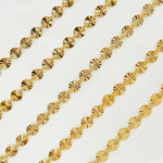 Load image into Gallery viewer, Gold Plated 925 Sterling Silver Textured Circle Link Chains