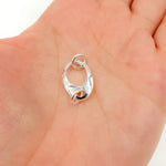 Load image into Gallery viewer, 501SS. 17MM White Sterling Silver Oval Clasp