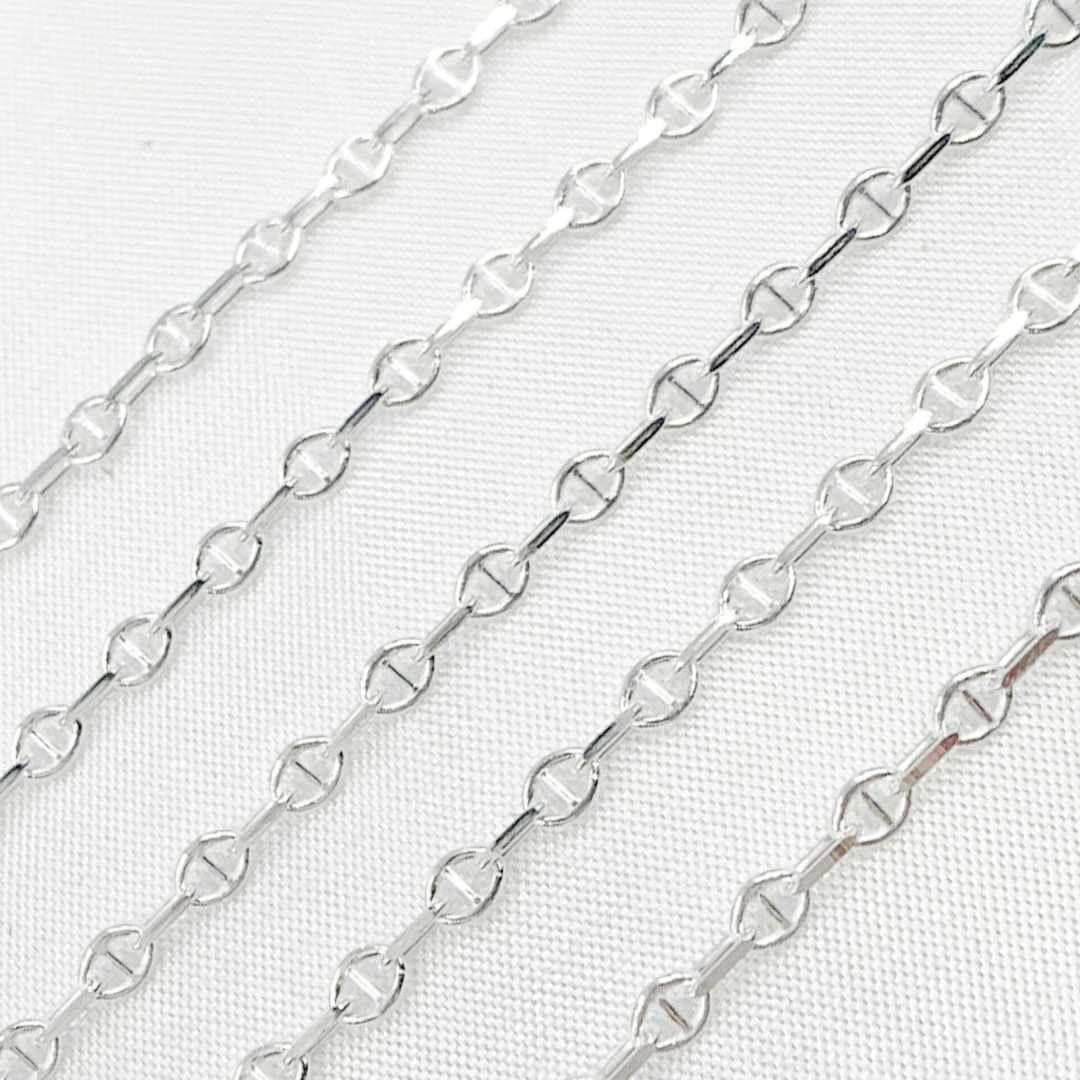 Sterling Silver Oval & Mariner Link Chains