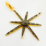 Load image into Gallery viewer, Diamond Sterling Silver Star Pendant