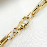 Load image into Gallery viewer, 14K Yellow Gold Smooth and Flat Paperclip Chain