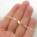 Load image into Gallery viewer, 14K Solid Gold Diamond Cut Marina Bracelet