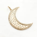 Load image into Gallery viewer, Diamond Silver Moon Pendant