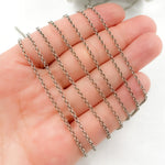 Load image into Gallery viewer, Oxidized Sterling Silver Rolo Chain