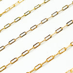 Load image into Gallery viewer, V287GF. 14K Gold Filled Flat Paperclip Link Chain