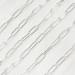 Load image into Gallery viewer, Shop Now Sterling Silver Smooth Paperclip Link Chain