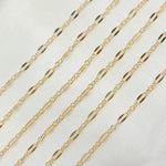 Load image into Gallery viewer, 1175-1125GF. 14K Gold-Filled Flat Marina and Cable Links Chain
