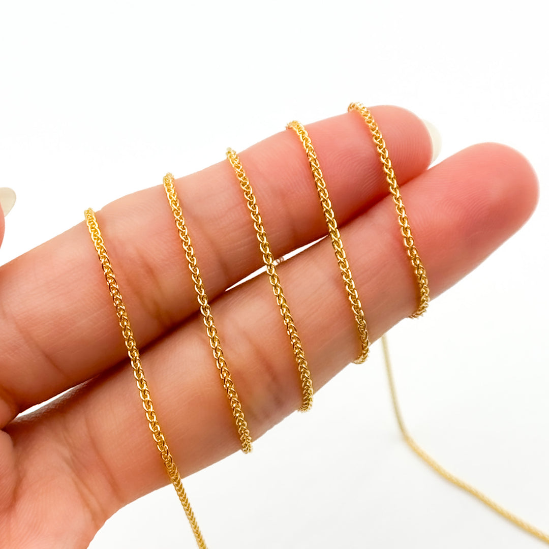 806GF. 14k Gold Filled Wheat Chain