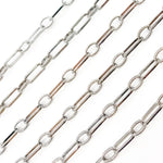 Load image into Gallery viewer, Sterling Silver Long and Short Link Chain