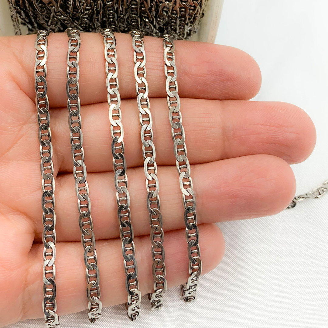 Oxidized Sterling Silver Marina Chain