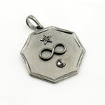Load image into Gallery viewer, Diamond Sterling Silver Octagon Infinity Pendant