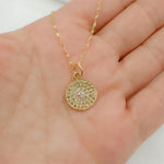 Load image into Gallery viewer, Shop 14K Solid Gold Diamond Circle Charm