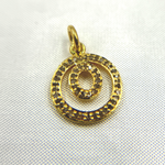 Load image into Gallery viewer, DC928. Diamond Sterling Silver Round Charm
