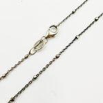 Load image into Gallery viewer, Z36OXNecklace. Oxidized Sterling Silver Cube Satellite Necklace