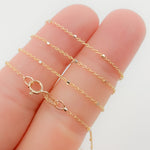 Load image into Gallery viewer, 14K Solid Yellow Gold with White Gold Cubes Satellite Chain