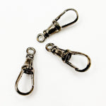 Load image into Gallery viewer, 0925ALB1BR. 23MM Black Rhodium Sterling Silver Swivel Clasp