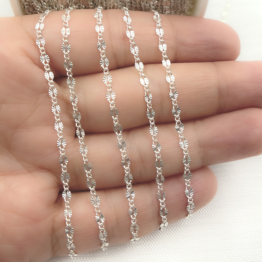 Diamond Cut Flat Marina Link Chains