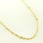 Load image into Gallery viewer, 14K Solid Yellow Gold Cubes Satellite Chain