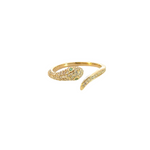 Load image into Gallery viewer, 14k Solid Gold Diamond and Emerald Snake Ring. RFF17700EM
