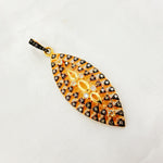Load image into Gallery viewer, DP207. Diamond Sterling Silver Leaf Shape Pendant with Gemstone