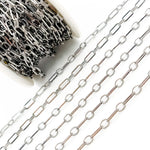 Load image into Gallery viewer, Shop Now Black Rhodium Sterling Silver Long and Short Link Chain