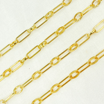 Load image into Gallery viewer, Gold Plated 925 Sterling Silver Paperclip Chains