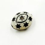 Load image into Gallery viewer, Diamond Sterling Silver Marquise Star Enamel Bead
