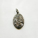 Load image into Gallery viewer, DC924. Diamond Sterling Silver Oval Charm