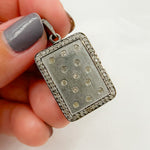 Load image into Gallery viewer, DP200. Diamond Sterling Silver Rectangle Pendant