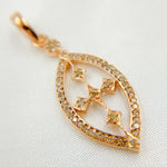 Load image into Gallery viewer, DP201. Diamond Sterling Silver Marquise Shape Pendant