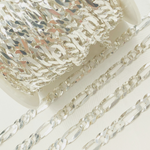 Load image into Gallery viewer, Y85SS. Sterling Silver Flat Figaro Chain