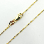 Load image into Gallery viewer, 14K Solid Gold Diamond Cut Bar Chain