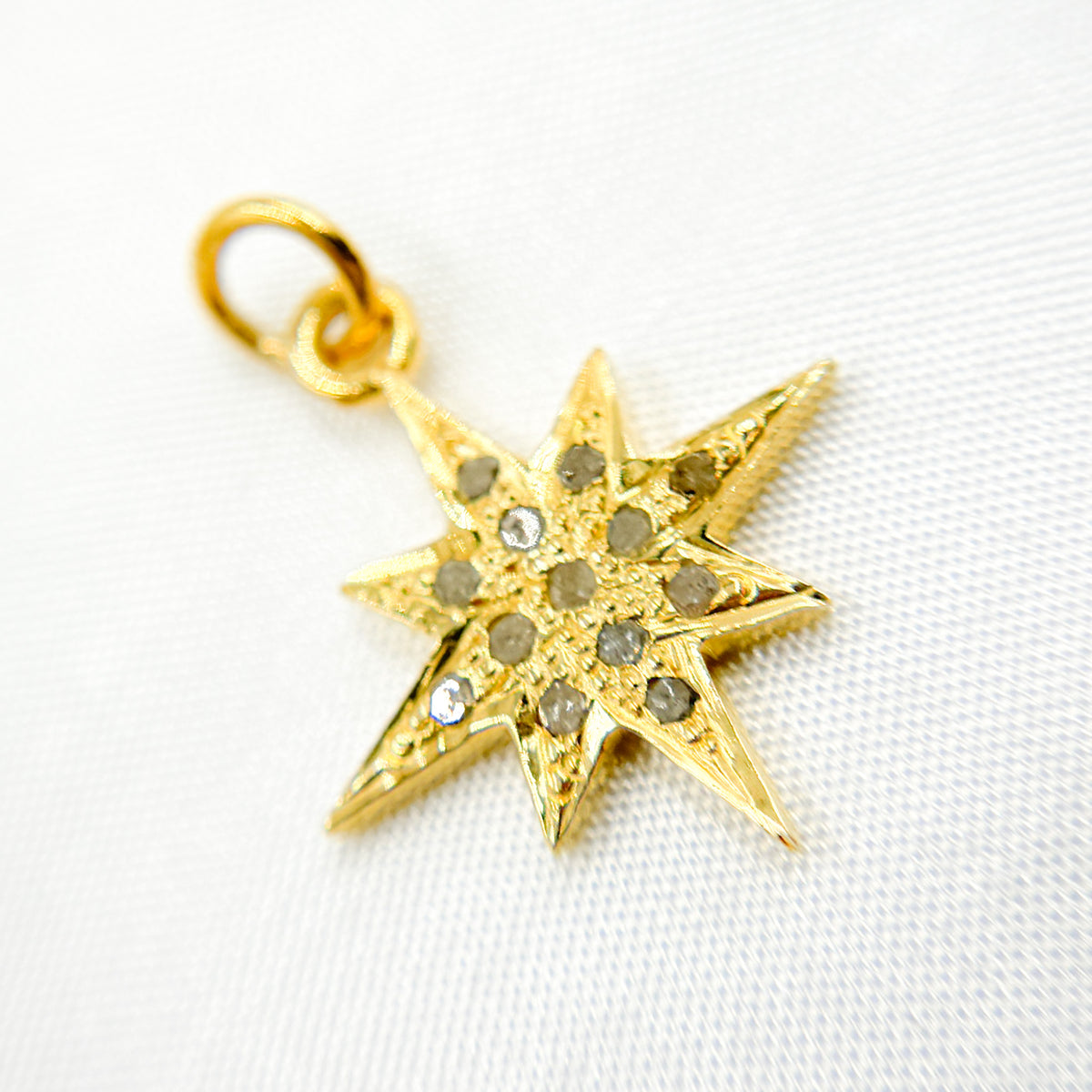DC411. Diamond Sterling Silver Star Pendant
