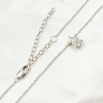 Load image into Gallery viewer, NFG71520. 14K Solid Gold Diamond Drop Shape Necklace