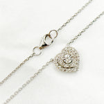 Load image into Gallery viewer, TJ0011. 14K Solid Gold Diamond Heart Shape Necklace