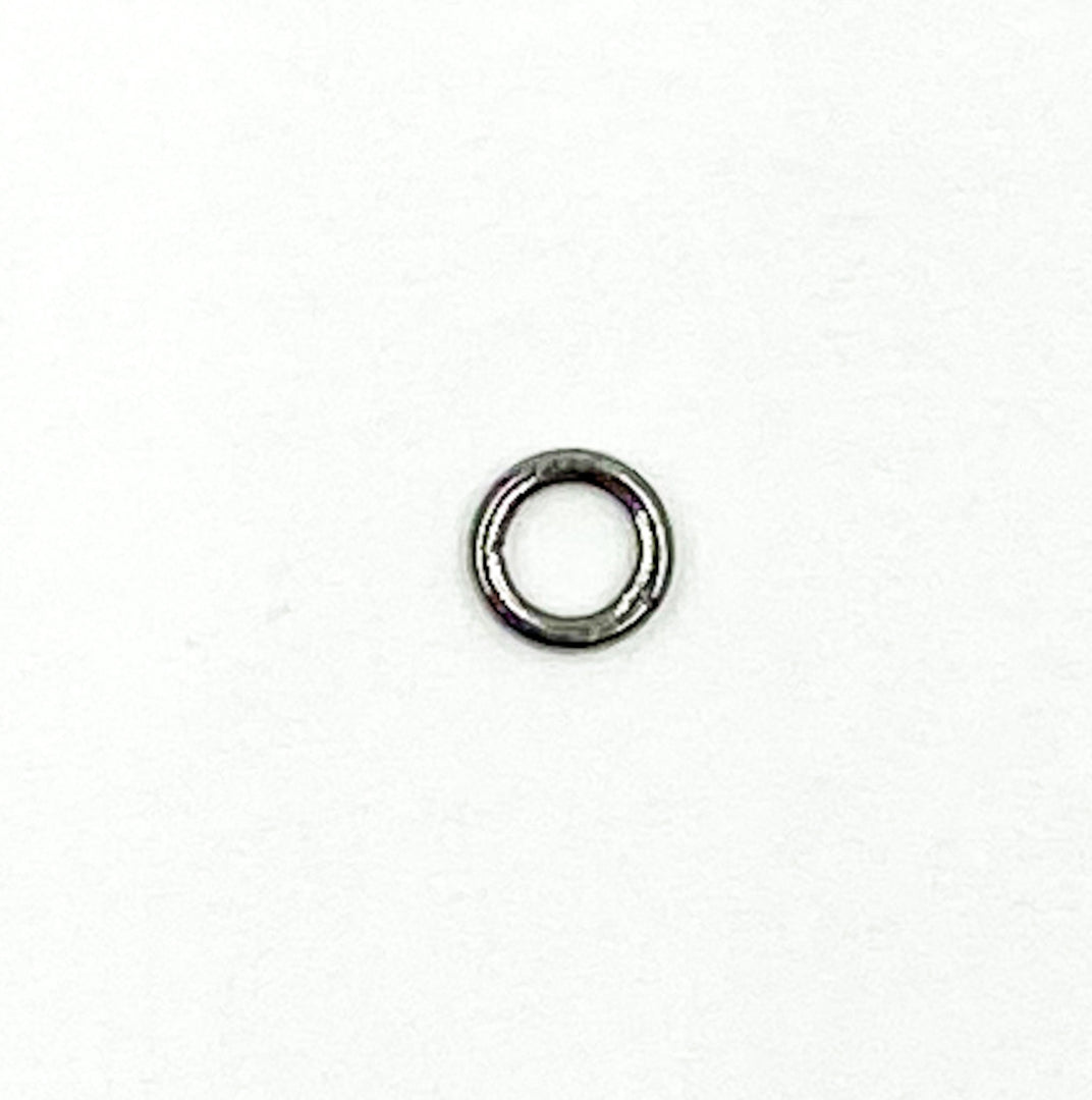 Black Rhodium 925 Sterling Silver Close Jump Ring 4 & 5mm. BJRC1