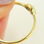 Load image into Gallery viewer, 14K Solid Gold Diamond Evil Eye Ring. ZGG685