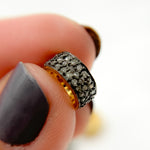 Load image into Gallery viewer, DC808. Diamond Sterling Silver Spacer Bead