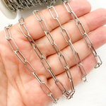 Load image into Gallery viewer, Oxidized Sterling Silver Paperclip Chains
