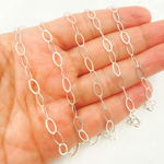 Load image into Gallery viewer, 925 Sterling Silver Flat Oval Link Chains