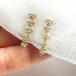 Load image into Gallery viewer, EFG52163. 14K Solid Gold Diamond Dangle Earrings