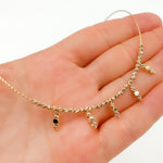 Load image into Gallery viewer, 14K Solid Gold Fancy Choker Necklace