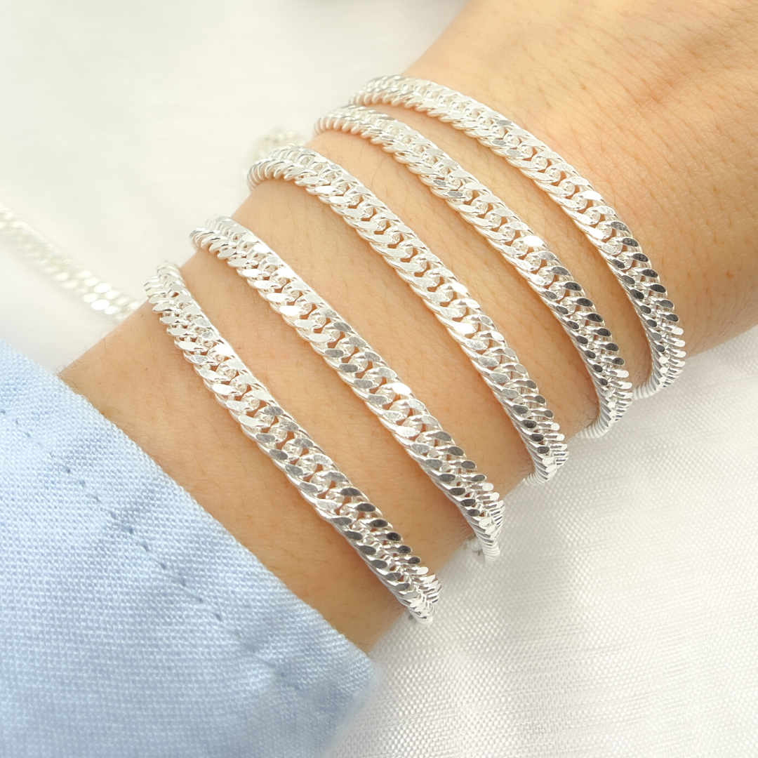 Y68SS. Sterling Silver Double Curb Chain