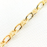 Load image into Gallery viewer, 14K Solid Gold Smooth Marina and Cable Links Chain