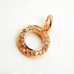 Load image into Gallery viewer, DC855. Diamond Sterling Silver Round Charm
