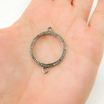 Load image into Gallery viewer, DC885. Diamond Sterling Silver Round Connector