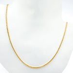 Load image into Gallery viewer, 100KV0934000. 14k Solid Yellow Gold Venetian Box Link Necklace