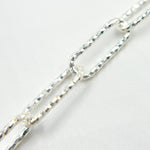Load image into Gallery viewer, Shop Now Sterling Silver Hammered Paperclip Chain
