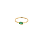 Load image into Gallery viewer, 14k Solid Gold Emerald Ring.